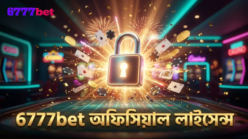 নিরাপদ গেমিং নিশ্চিত করতে অফিসিয়াল লাইসেন্স প্রদর্শন করে 6777bet