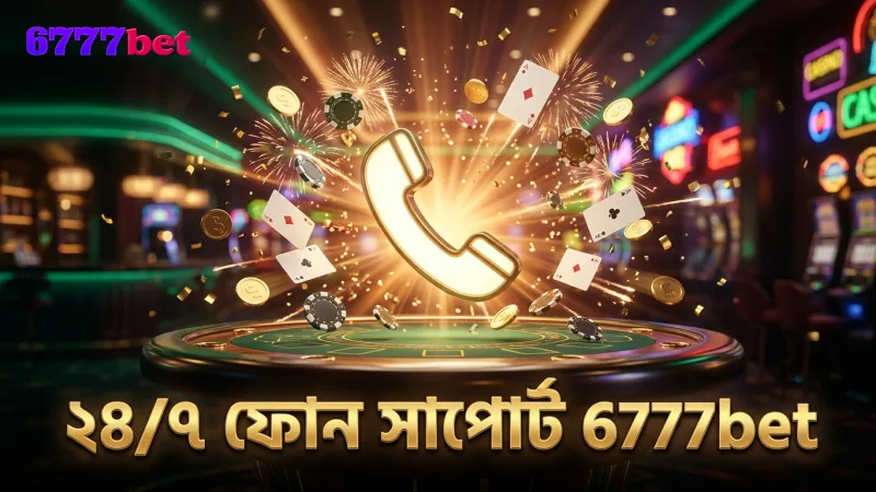 ২৪/৭ ফোন সাপোর্টে 6777bet গ্রাহকদের দ্রুত সহায়তা করে