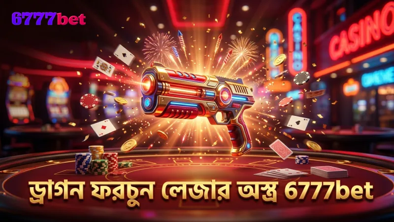 ড্রাগন ফরচুন ফিশিংয়ের লেজার অস্ত্র দ্রুত একাধিক মাছ শিকার করে।