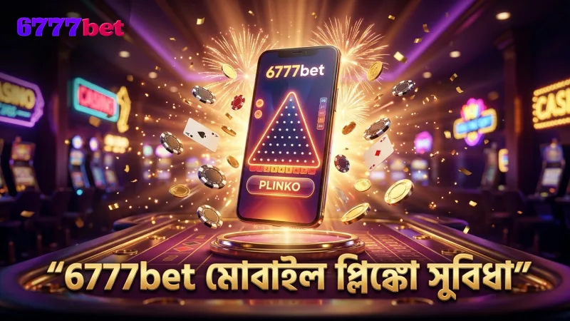 6777bet মোবাইল প্ল্যাটফর্মে দ্রুত এবং সুবিধাজনক প্লিঙ্কো খেলা।